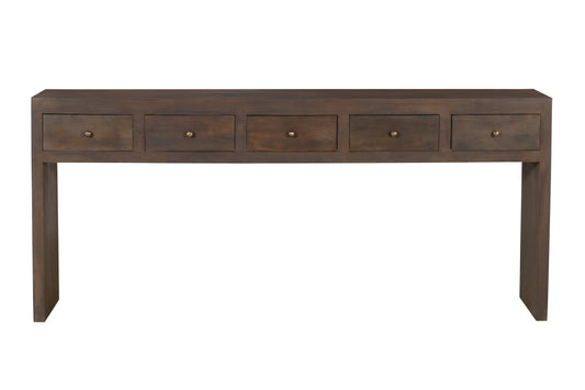 Denton 5 Drawer Console